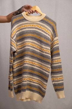 Blusão de lã vintage
