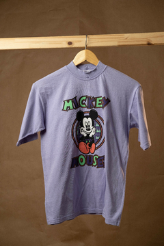 T-shirt gola goluda mickey mouse - Cherry vintage 