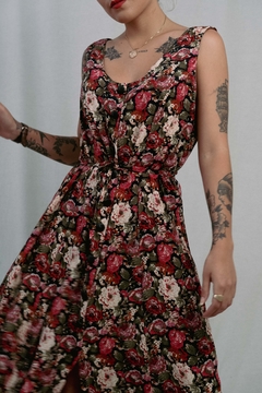Vestido longo florido - comprar online