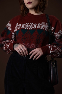 Blusão de lã vintage na internet