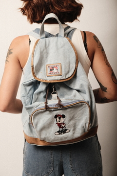 Mochila jeans sale mickey