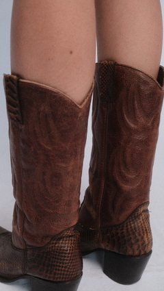 Imagem do BOTA DE COURO MARROM WESTERN TM- 36