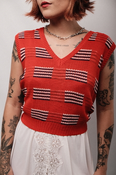 PULLOVER RED - Cherry vintage 