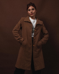 casaco marrom tamanho p - Cherry vintage 
