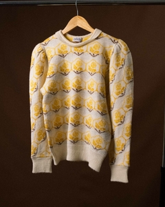Blusa de lã flowers yellow - comprar online