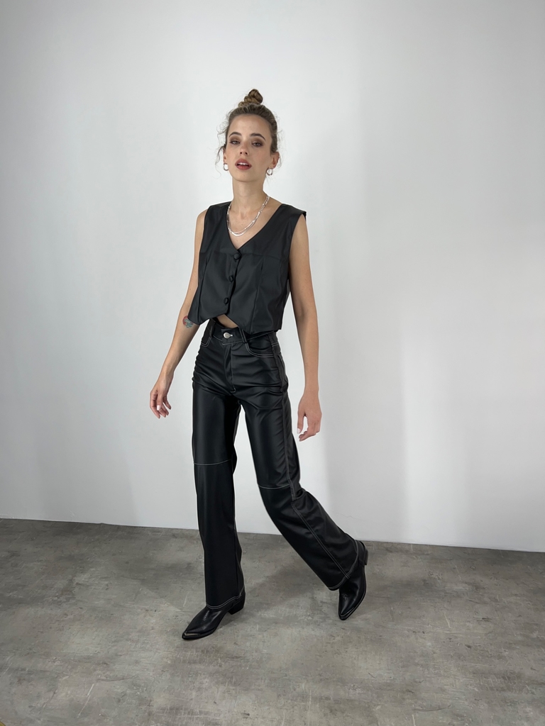 Pantalon engomado online zara