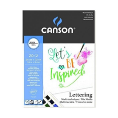 BLOCK CANSON MIXMEDIA LETTERING 200G