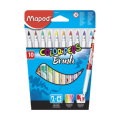 MARCADORES MAPED COLOR PEPS BRUSH x10