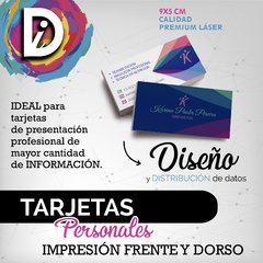 500 Tarjetas Personales Full Color Fte Y Dso Diseño Incluido