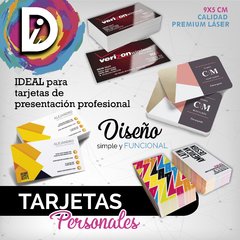 500 Tarjetas Personales Full Color Fte Y Dso Diseño Incluido - Diseño ideas Gráfica Integral