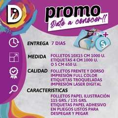 PROMO FOLLETOS + STICKER - comprar online