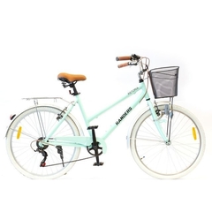 Bicicleta de Paseo R26 Mujer Vintage con Luz Verde Randers BKE-726-B
