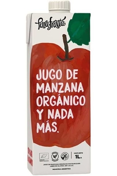 jugo manzana organica ! de 1 lts. pura frutta