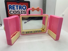 Organizadora plastica con espejo rosa - comprar online