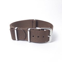 Nato strap Nylon Hi Quality Dark brown 18 mm