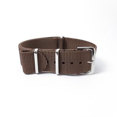 Nato strap Nylon Hi Quality Dark Brown 20 mm