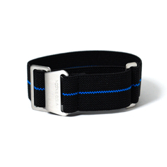 Parachute Strap Black-Blue 22 mm