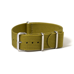 Ribbed Nato Strap Khaki 22 mm