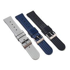 Waffle Rubber Strap Blue 22 mm - Viejo Rincón 