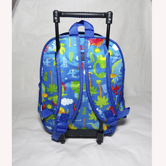 MOCHILA DE JARDIN C/ CARRO PERSONAJE 3D Y LUZ. ART M26-3 en internet