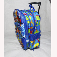 MOCHILA DE JARDIN C/ CARRO PERSONAJE 3D Y LUZ. ART M26-3 - comprar online