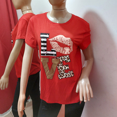 REMERA ESTAMPADA CON STRASS. ART 1717 - comprar online