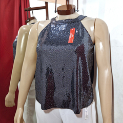 REMERA CUELLO AMERICANO CON BRILLO. ART 1839