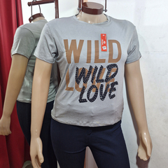 REMERA DE MODAL WILD LOVE. ART 1885