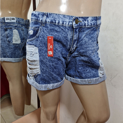 SHORT DE JEANN RIGIDO CON ROTURA. ART 4650