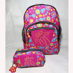 MOCHILA DOS PIEZAS ESTAMPADA TOTO. ART M22-3