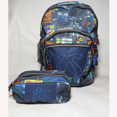 MOCHILA DOS PIEZAS ESTAMPADA TOTO. ART M22-6