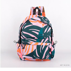 MOCHILA DE LONA ESTAMPADA. ART M34-2