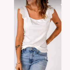 MUSCULOSA DE MODAL CON BRODERY. ART 1681 - Dinastia