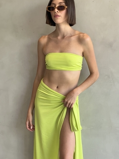 Top TOKIO strapless lima CROP