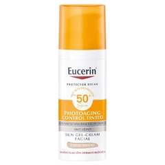 Eucerin sun gel- cream antiedad tono medio FPS50