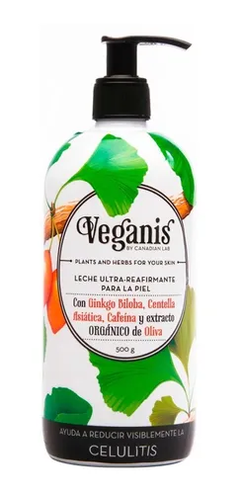 Leche corporal ultra reafirmante Veganis x500 gr