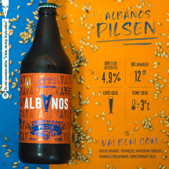 Cerveja Albanos Pilsen - 600ml (Caixa 12 unidades) - Loja on-line Albanos do Brasil - As melhores cervejas artesanais de BH