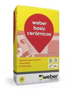Pegamento Para Ceramicas Weber Basic X 30 Kg