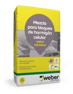 Pegamento Celublock Para Ladrillos Hcca Weber X 30 Kg