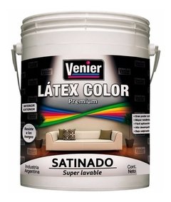 Latex Color Satinado Venier Interior x 4 Lts