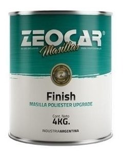 Masilla Finish Zeocar X 4 Kg