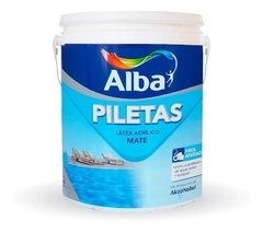 Pintura Para Piletas Acuosa Alba Celeste X 4 Lts