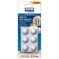 Topes Anti Impacto Transp. Tekbond Gota 19,1 mm X 6 Un