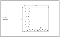 Cartela Perforada 300x300x1,29 Mm Barbieri Steel Frame - comprar online