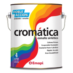 Emapi Cromatica Sintetico Negro Brillante X 1/2 Lt