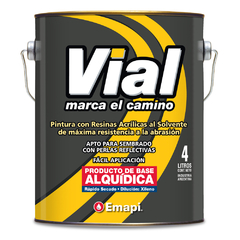 Pintura Demarcación Vial Alquidica Emapi Amarillo x 4 Lts