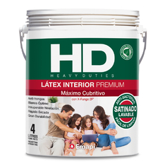 Latex Interior Satinado Emapi HD Blanco x 4 Lts