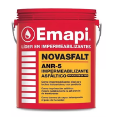 Pintura Asfáltica Acuosa Novasfalt Emapi X 4 Lts