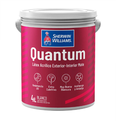 Quantum Exterior Mate Blanco Sherwin Williams X 4 Lts