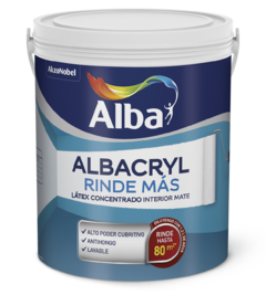 Albacryl Rinde Mas Latex Interior Blanco X 10 Lts